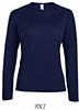 Camiseta Tecnica Manga Larga Mujer Sporty Sols - Color French Marino